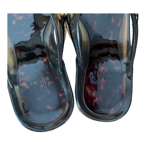 Stuart Weitzman Gold Gem Chain Jelly Sandals - Picture 9 of 9